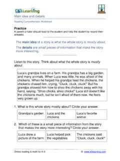 Pdf Main Idea Mostly About K5 Learning Main Idea Worksheet Second Grade - Main Idea Worksheet Second Grade