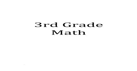 Pdf Math Grade 3 Richland Parish School Board 3rd Grade Ileap Practice - 3rd Grade Ileap Practice