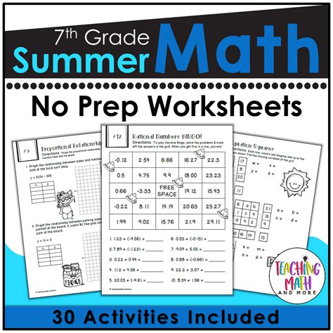 Pdf Math Incoming 7th Grade Summer Break Packet Math Worksheet Packet 7 Grade - Math Worksheet Packet 7 Grade