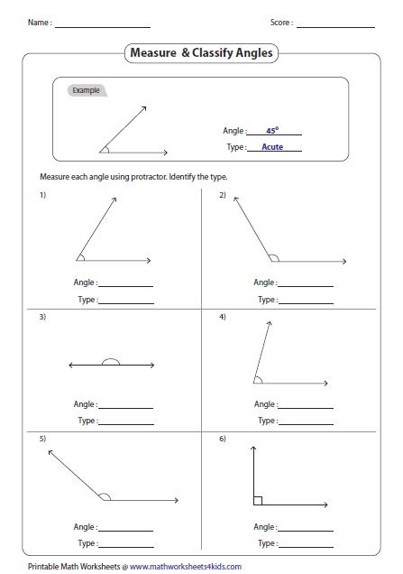 Pdf Measure And Classify Angles Worksheet K5 Learning Angles Geometry Grade 5 Worksheet - Angles Geometry Grade 5 Worksheet