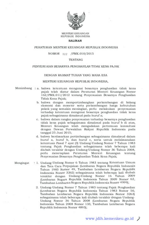 Pdf Menter Keuangan Republik Indonesia Salinan Peraturan Menter Keuangan - Maha188