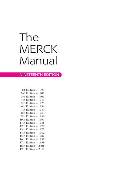 Pdf Merck Manual