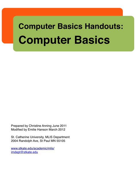 Pdf Module 1 Handouts Computer Basics Computers Jyukawa Computer Basic Worksheet Answers - Computer Basic Worksheet Answers