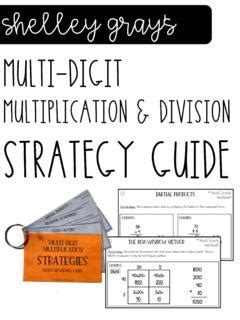 Pdf Multiplication Amp Division Strategy Guide Shelley Gray Teaching Multiplication And Division - Teaching Multiplication And Division