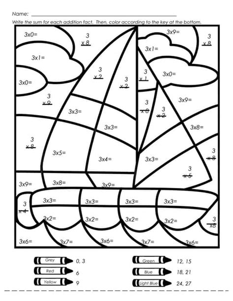 Pdf Mysterymathpicture Sailboat Subtraction Super Teacher Worksheets Sailboat Subtraction - Sailboat Subtraction