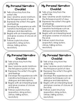 Pdf Narrative Writing Self Assessment Checklist Grade 8 8th Grade Narrative Writing - 8th Grade Narrative Writing