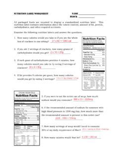 Pdf Nutrition Label Worksheet Mrs Meckelborg X27 S Blank Nutrition Label Worksheet - Blank Nutrition Label Worksheet