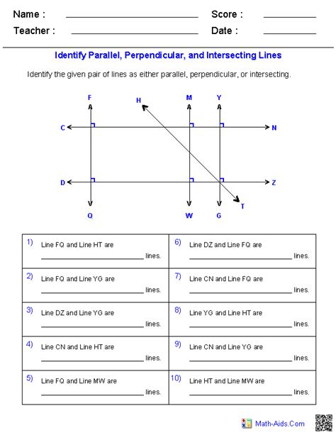 Pdf Parallel Perpendicular Amp Intersecting Lines Worksheet K5 Intersecting And Parallel Lines Worksheet - Intersecting And Parallel Lines Worksheet