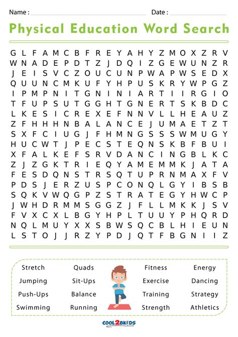Pdf Physical Education Word Search Chantry Academy Physical Education Word Searches - Physical Education Word Searches