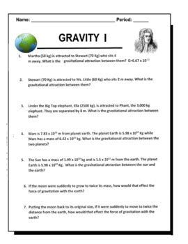 Pdf Physics 12 Gravitation Worksheet 1 Caddyu0027s Math Gravitational Force Worksheet - Gravitational Force Worksheet