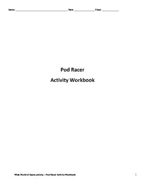 Pdf Pod Racer Activity Workbook Example Teachengineering Pod Racing Worksheet - Pod Racing Worksheet
