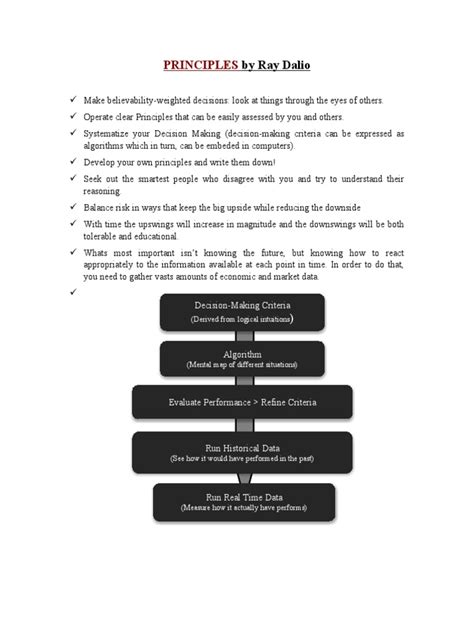 Pdf Principles Ray Dalio