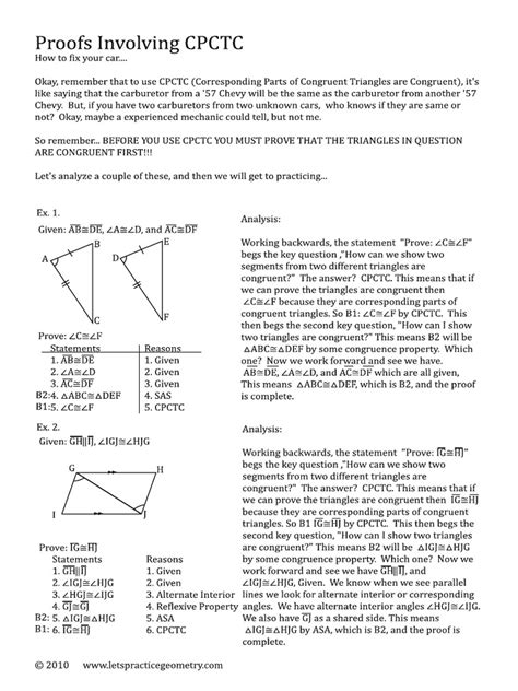 Pdf Proofs Involving Cpctc Key Loudoun County Public Cpctc Proofs Worksheet With Answers - Cpctc Proofs Worksheet With Answers