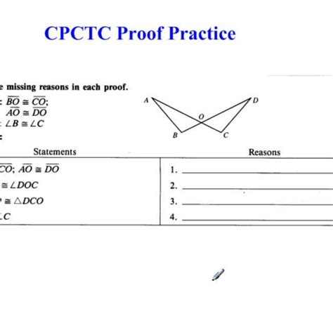 Pdf Proofs Using Cpctc Geometry Cpctc Proofs Worksheet With Answers - Cpctc Proofs Worksheet With Answers