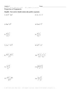 Pdf Properties Of Exponents Paulding County School District Properties Of Exponents Worksheet - Properties Of Exponents Worksheet