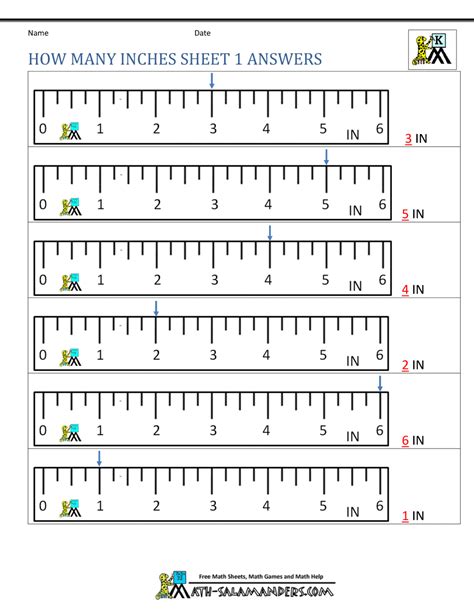 Pdf Reading A Ruler Inches Measurement Worksheets Inch Measurement Worksheet - Inch Measurement Worksheet