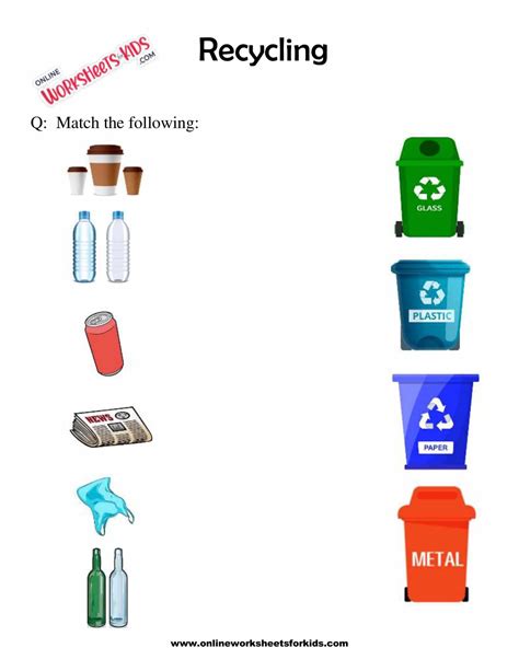 Pdf Recycle K5 Learning Recycling Worksheets Kindergarten - Recycling Worksheets Kindergarten