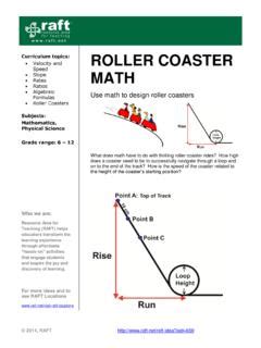 Pdf Roller Coaster Math Raft Roller Coaster Math - Roller Coaster Math