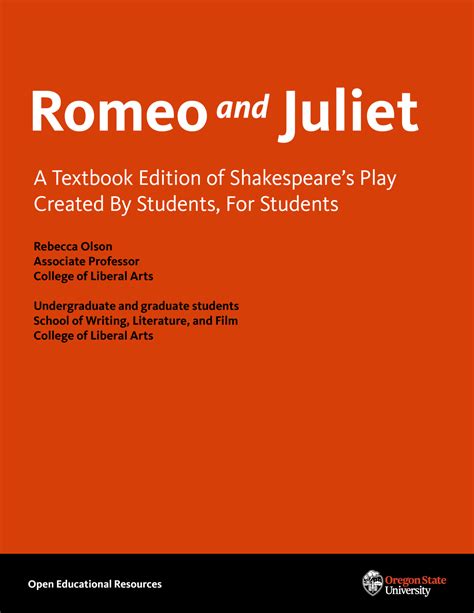 Pdf Romeo And Juliet Open Educational Resources Romeo And Juliet For Elementary Students - Romeo And Juliet For Elementary Students