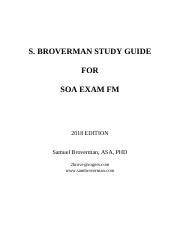 Pdf S Broverman Study Guide For Soa Exam Fm Book