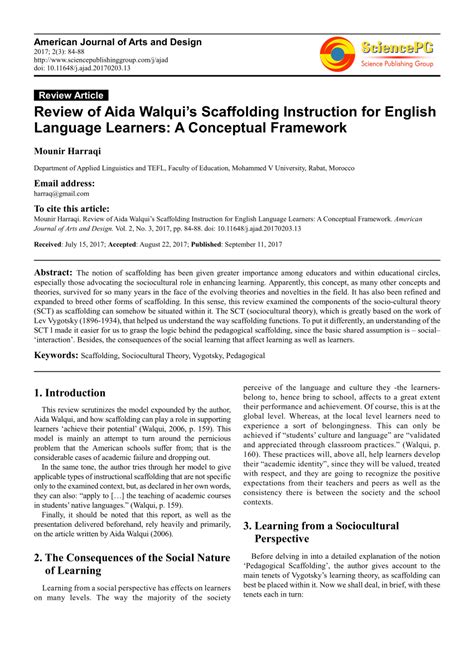 Pdf Scaffolding Instruction For English Language Learners A Writing Scaffolds For Ells - Writing Scaffolds For Ells