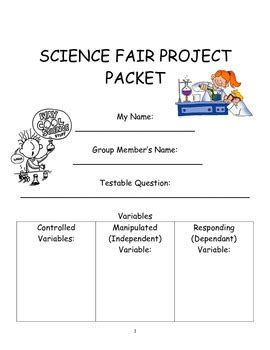 Pdf Science Fair Packet Science Fair Proposal Sheet - Science Fair Proposal Sheet