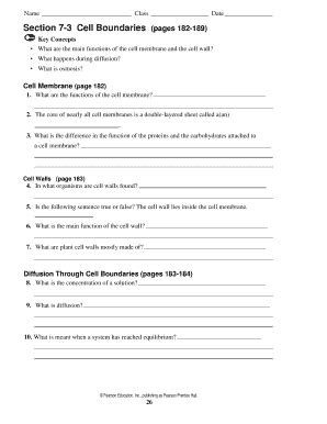 Pdf Section 7 3 Cell Boundaries Miller And Cellular Boundaries Worksheet Answers - Cellular Boundaries Worksheet Answers