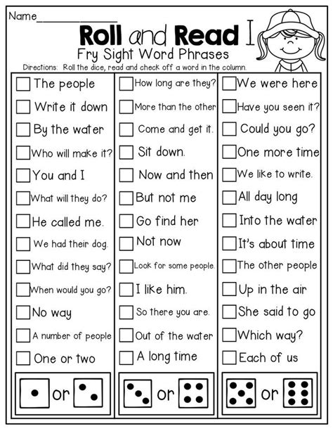 Pdf Sight Words Fluency Phrases First Grade Fry Phrases First Grade - Fry Phrases First Grade