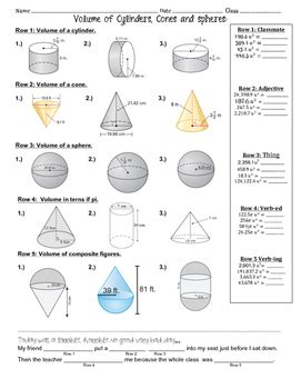 Pdf Spheres Cones And Cylinders Maths4everyone Volume Of Cylinder And Cones Worksheet - Volume Of Cylinder And Cones Worksheet