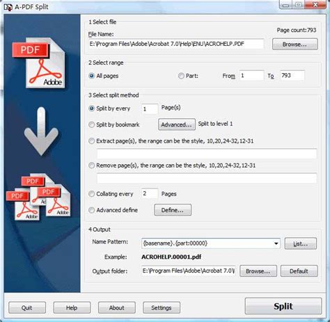 pdf split & merge