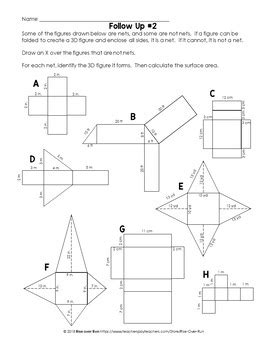 Pdf Surface Area From Nets Worksheet Name The Surface Area And Nets Worksheet - Surface Area And Nets Worksheet