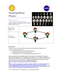 Pdf Teaching Moon Phases Stanford University Moon Phase Lesson Plan - Moon Phase Lesson Plan