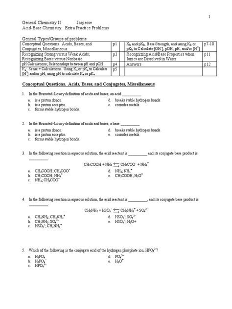 Pdf Test2 Ch17a Acid Base Practice Problems Minnesota Acid Base Ph Worksheet - Acid Base Ph Worksheet
