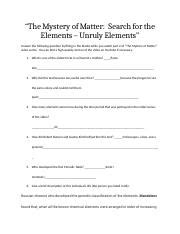 Pdf The Mystery Of Matter Search For The Mystery Of Matter Worksheet - Mystery Of Matter Worksheet