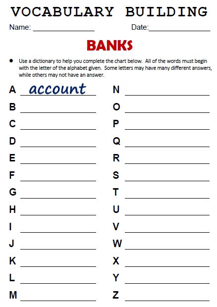 Pdf The Read Comparing Banks Worksheet - Comparing Banks Worksheet