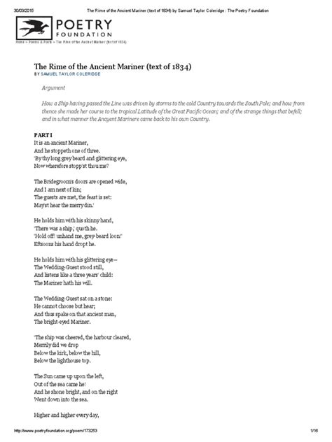 Pdf The Rime Of The Ancient Mariner Samuel Rime Of The Ancient Mariner Worksheet - Rime Of The Ancient Mariner Worksheet