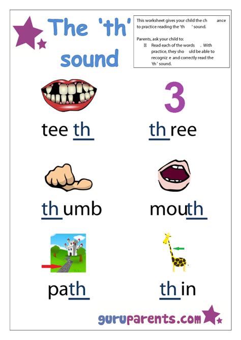 Pdf The Sounds Of Th Th Sound Worksheet - Th Sound Worksheet