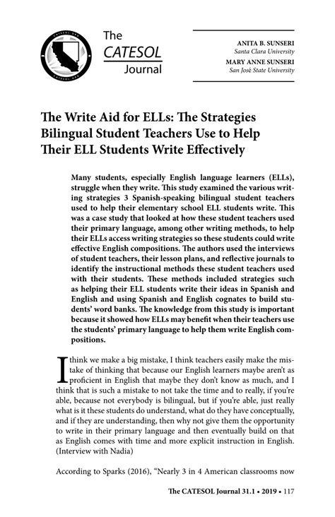 Pdf The Write Aid For Ells The Strategies Writing Scaffolds For Ells - Writing Scaffolds For Ells