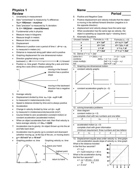 Pdf Unit 1 Kinematics In 1d 1 Vector Position Vs Time Graph Worksheet Answers - Position Vs Time Graph Worksheet Answers