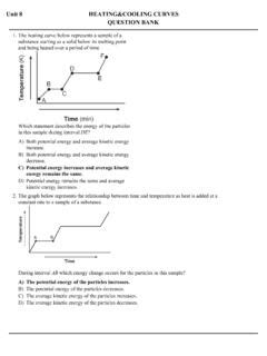 Pdf Unit 8 Heating Amp Cooling Curves Question Chemistry Heating Curve Worksheet Answers - Chemistry Heating Curve Worksheet Answers