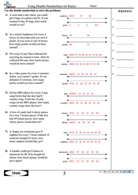 Pdf Using Double Numberlines For Ratios Common Core Solving Ratios Worksheet - Solving Ratios Worksheet