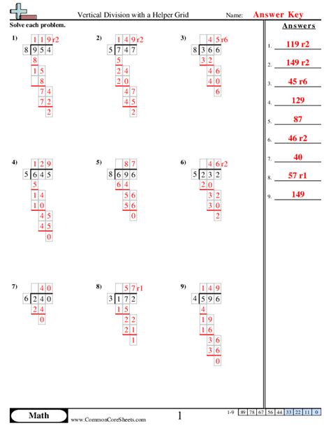 Pdf Vertical Division With A Helper Grid Common Common Core Sheets Long Division - Common Core Sheets Long Division