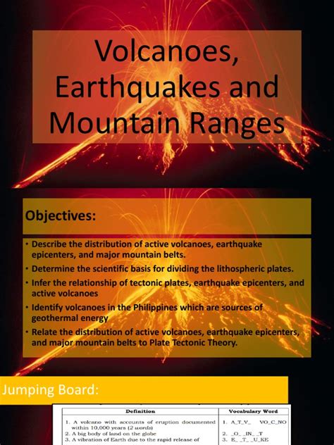 Pdf Volcanoes Earthquakes And Mountain Ranges Asnhs Earth Science Grade 10 - Earth Science Grade 10