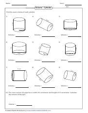 Pdf Volume Cylinder Es1 Mrs Volke X27 S Volume Of A Cylinder Practice Worksheet - Volume Of A Cylinder Practice Worksheet