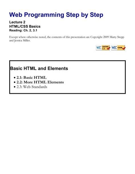 pdf web programming step by step