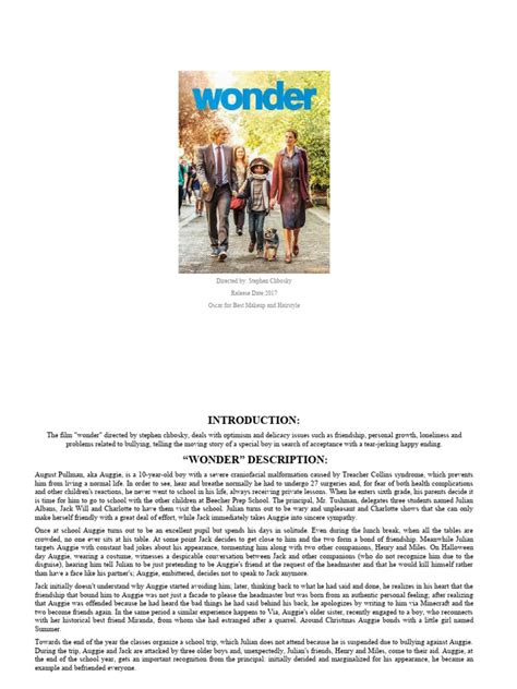 Pdf Wonder