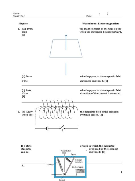 Pdf Work Sheet Electromagnetism I Right Hand Rule Right Hand Rule Worksheet Answers - Right Hand Rule Worksheet Answers