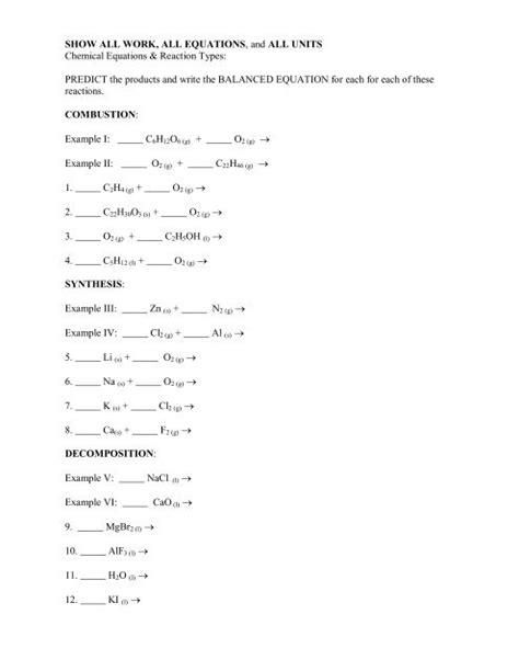 Pdf Worksheet 1 Synthesis Decomposition Amp Combustion Synthesis Synthesis And Decomposition Reactions Worksheet Answers - Synthesis And Decomposition Reactions Worksheet Answers