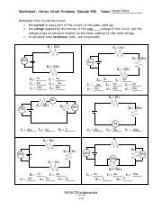 Pdf Worksheet Complex Circuit Problems Ep Circuits Worksheet Answer Key - Circuits Worksheet Answer Key