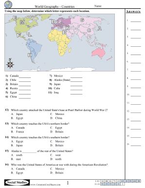 Pdf World Geography Countries Common Core Sheets World Geography Worksheet Answers - World Geography Worksheet Answers